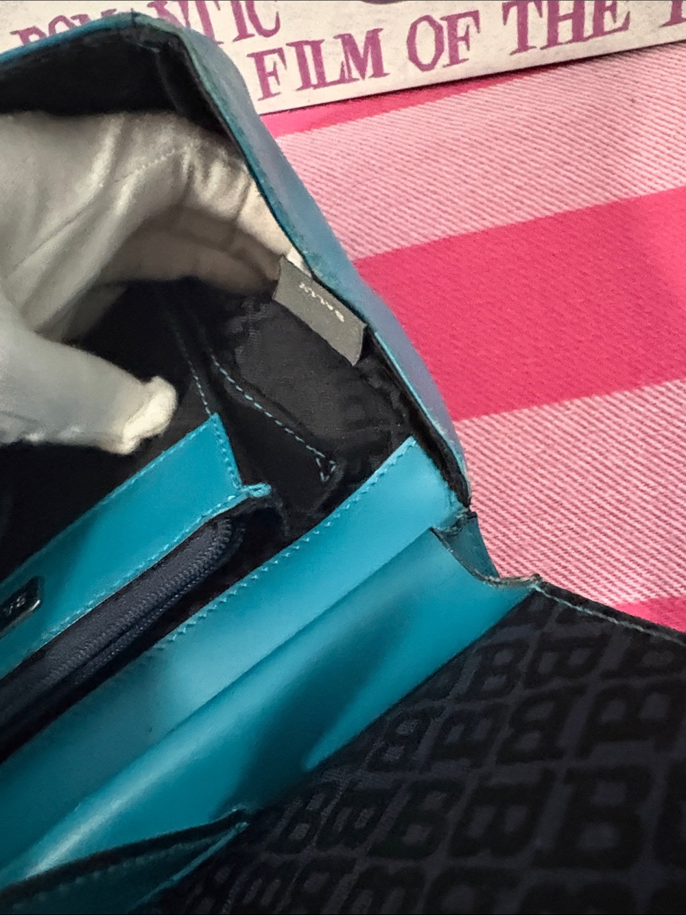 Bally Teal Shoulder Bag with Long Strap - Picture 14 of 16
